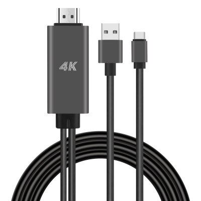 Καλώδιο Type-C Adapter Cable HDTV Adapter Cable 4K Plug & Play -Black