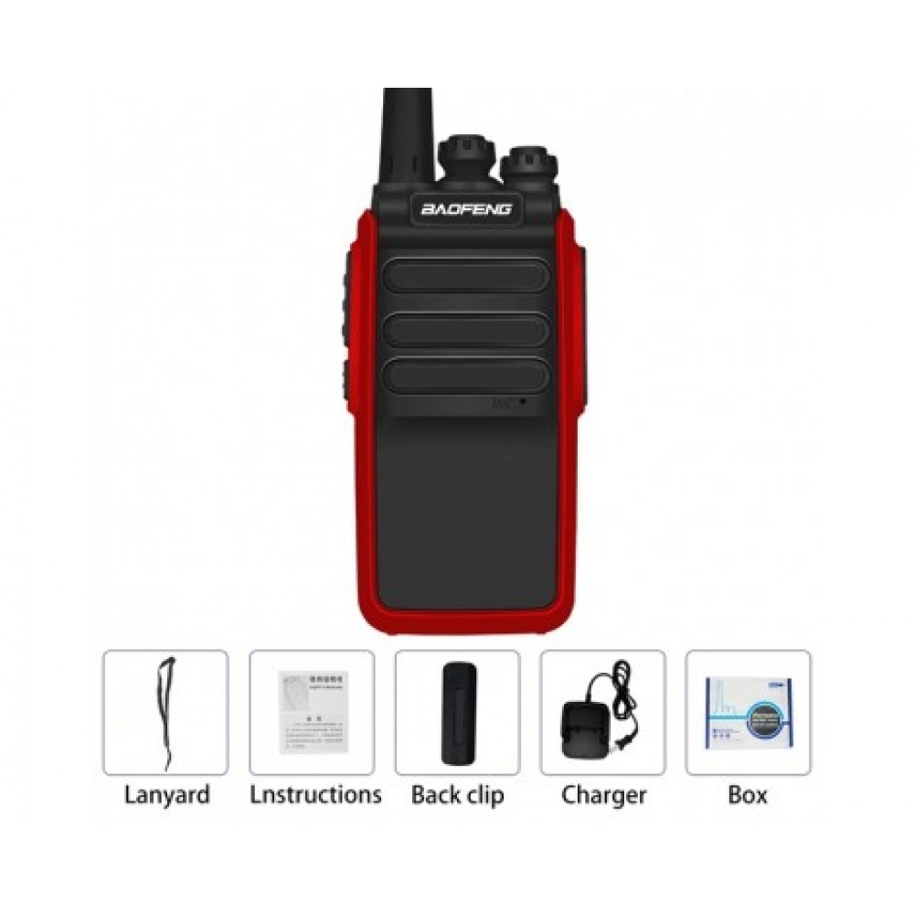 Baofeng Walkie Talkie 5W Σετ 2τμχ Αξεσουάρ 