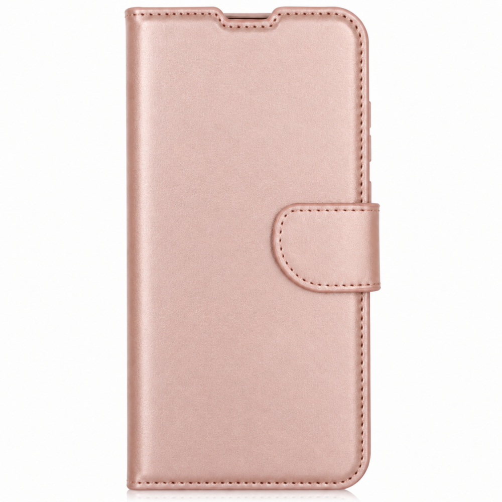 Θήκη Βιβλίο Wallet Για Xiaomi Redmi A7 Pro / Poco C81 Pro με Υποδοχή Καρτών & Stand –Ροζ Χρυσό Θήκες Smartphone