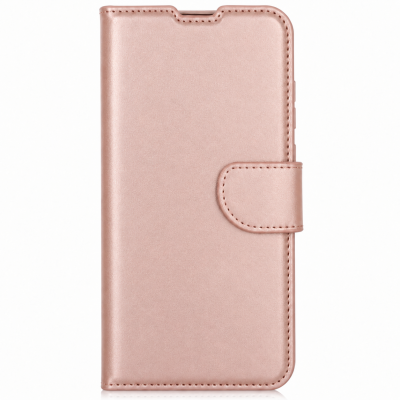 Θήκη Βιβλίο Wallet Για Xiaomi Redmi A7 Pro / Poco C81 Pro με Υποδοχή Καρτών & Stand –Ροζ Χρυσό