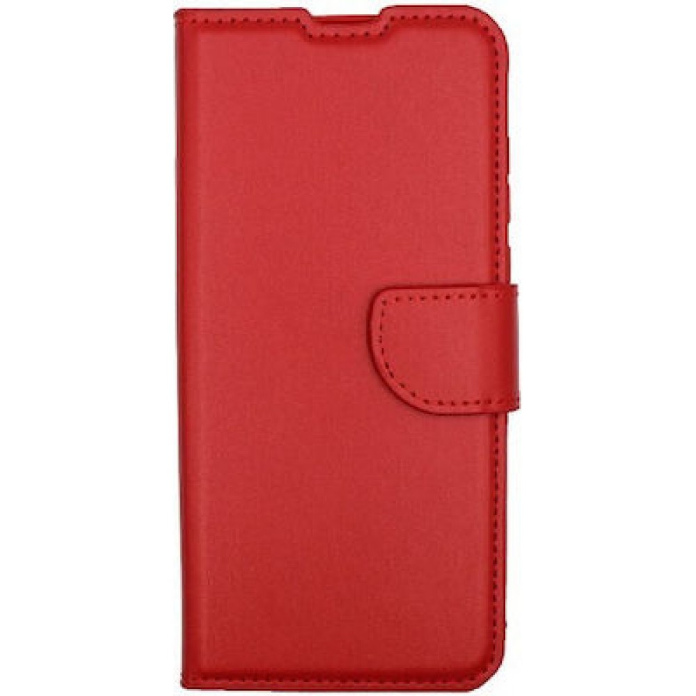 Θήκη Βιβλίο Wallet Για Realme Note 60 Με Υποδοχή Καρτών & Stand –Κόκκινο Θήκες Smartphone