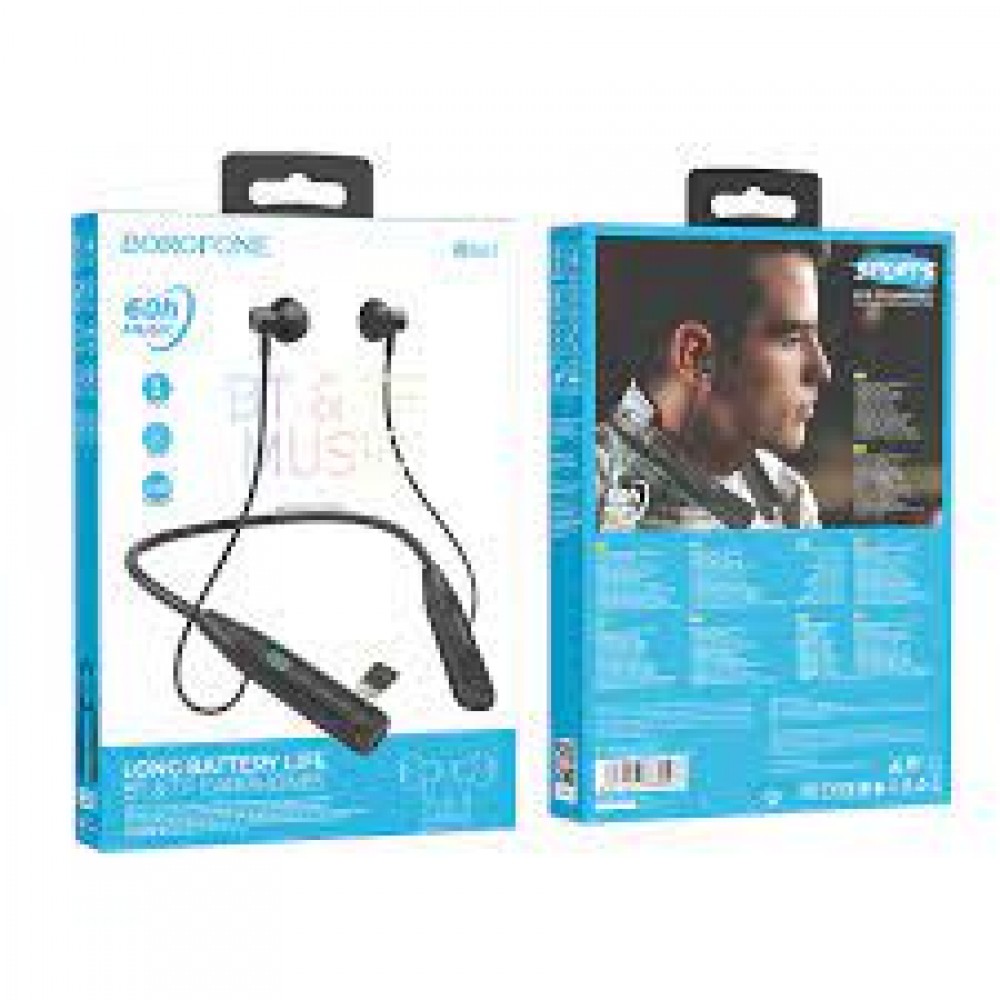 Ακουστικά Bluetooth Άθλησης Sport Headset Handsfree -Black Αξεσουάρ 