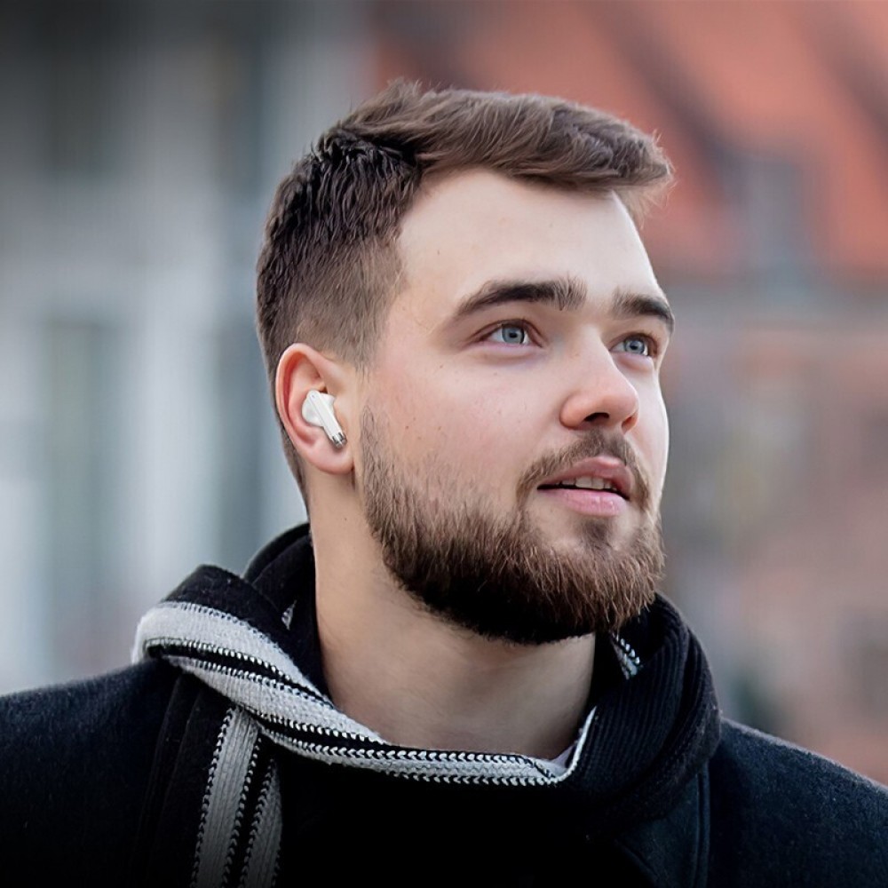 Bluetooth Handsfree Hoco EQ2 In-ear με Θήκη Φόρτισης -Λευκό Αξεσουάρ 