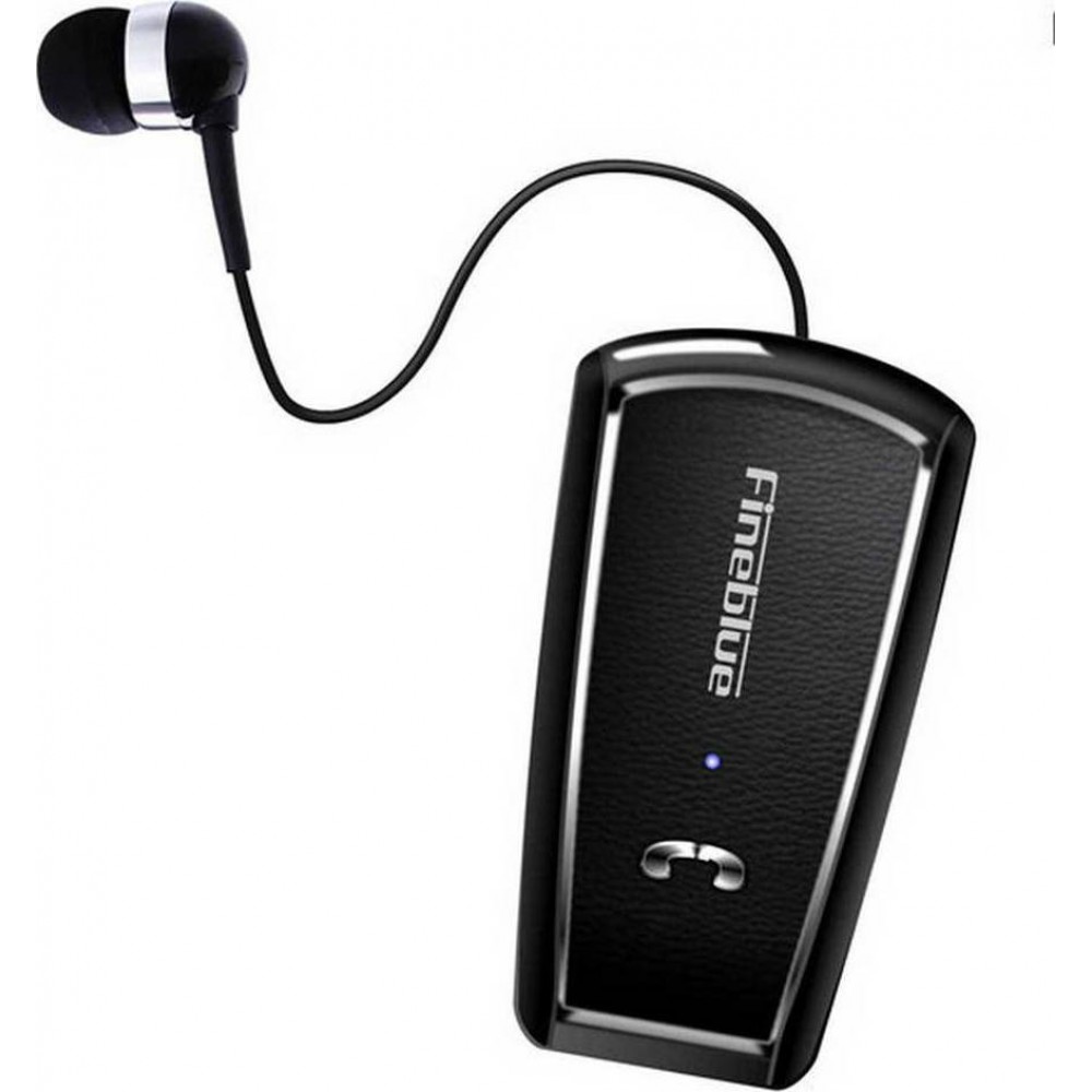 Ακουστικό Bluetooth Fineblue F-V3 με Επεκτεινόμενο Καλώδιο Clip-On Wireless Headset -Μαύρο Αξεσουάρ 