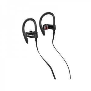 Awei ES-160i Ενσύρματα Αθλητικά Ακουστικά με Μικρόφωνο – Μαύρο Αξεσουάρ 