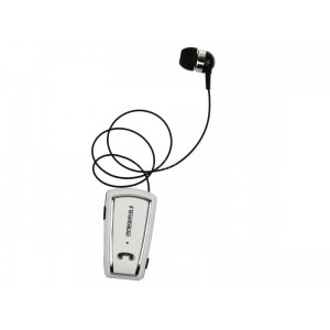 Ακουστικό Bluetooth Fineblue F-V3 με Επεκτεινόμενο Καλώδιο Clip-On Wireless Headset -Λευκό Αξεσουάρ 