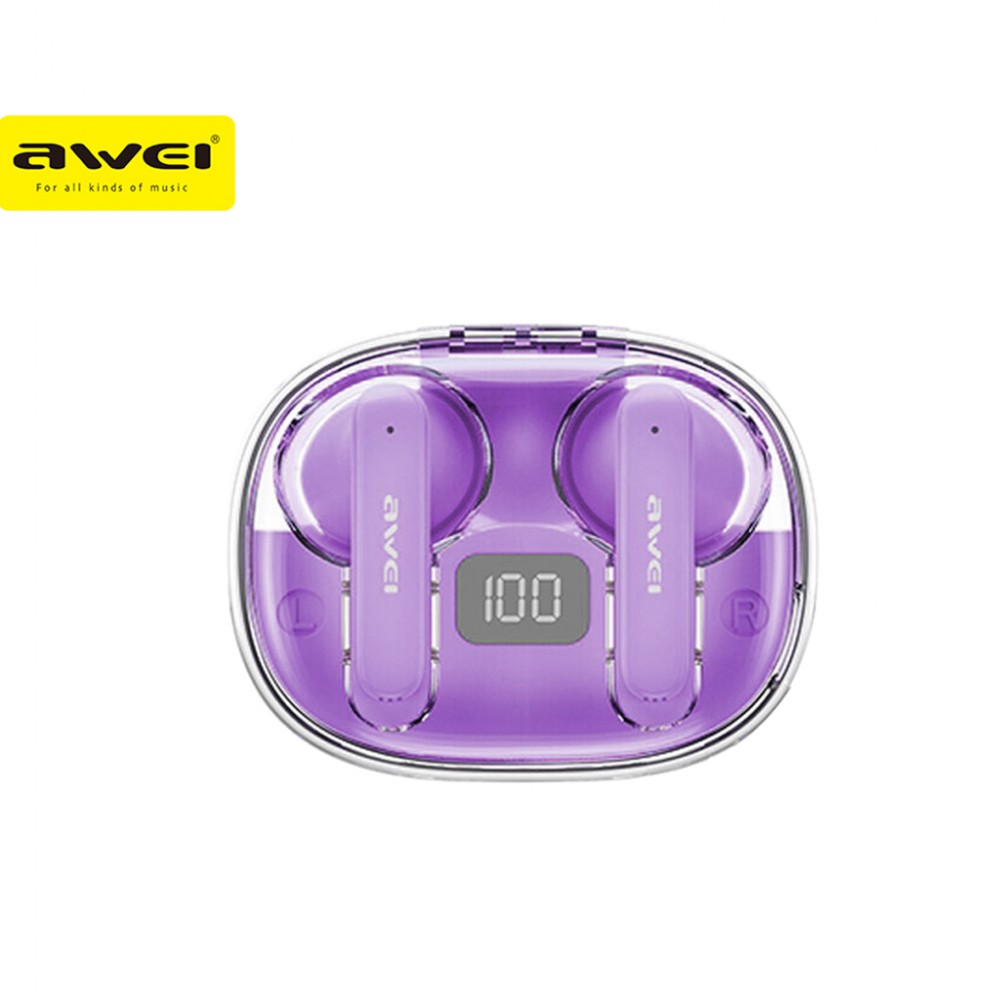 Ασύρματα ακουστικά Bluetooth AWEI T86 ENC -Λιλά Αξεσουάρ 