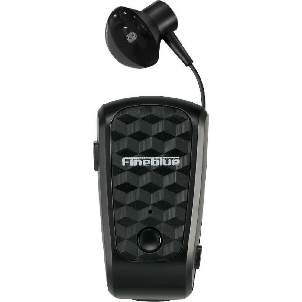Ακουστικό Bluetooth Fineblue FQ-10 Pro με Επεκτεινόμενο Καλώδιο Clip-On Wireless Headset -Μαύρο Αξεσουάρ 