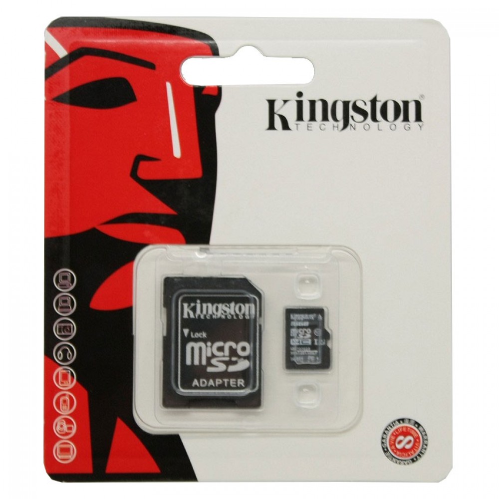 Κάρτα μνήμης 32GB,  Kingston MicroSDHC 32GB  & Sd Adapter Κάρτες Μνήμης