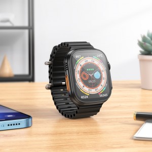 Smartwatch Ρολόι Borofone BD3 Ultra 1,96 ιντσών HD με Bluetooth -Black Smartwatch