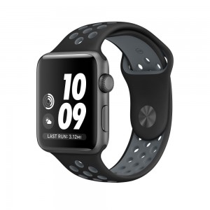 Ανταλλακτικό Λουράκι Σιλικόνης Apple Watch 5/4/3/2/1 - 44/42mm -Μαύρο/Γκρι Αξεσουάρ 