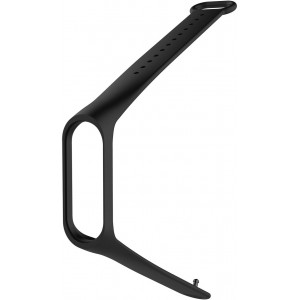 Xiaomi Mi Band 3 / 4 Strap Μαύρο Λουράκι Σιλικόνης Αξεσουάρ 