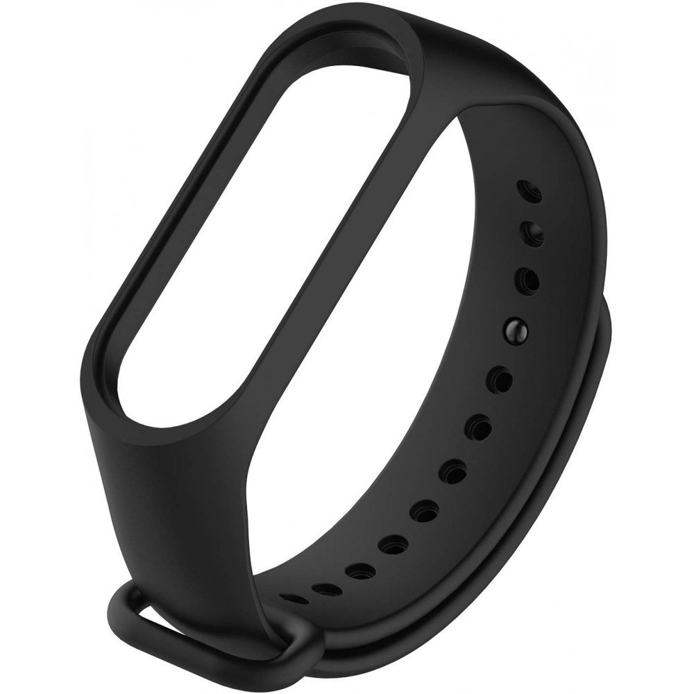 Xiaomi Mi Band 3 / 4 Strap Μαύρο Λουράκι Σιλικόνης Αξεσουάρ 