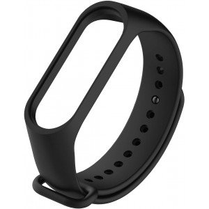 Xiaomi Mi Band 3 / 4 Strap Μαύρο Λουράκι Σιλικόνης Αξεσουάρ 