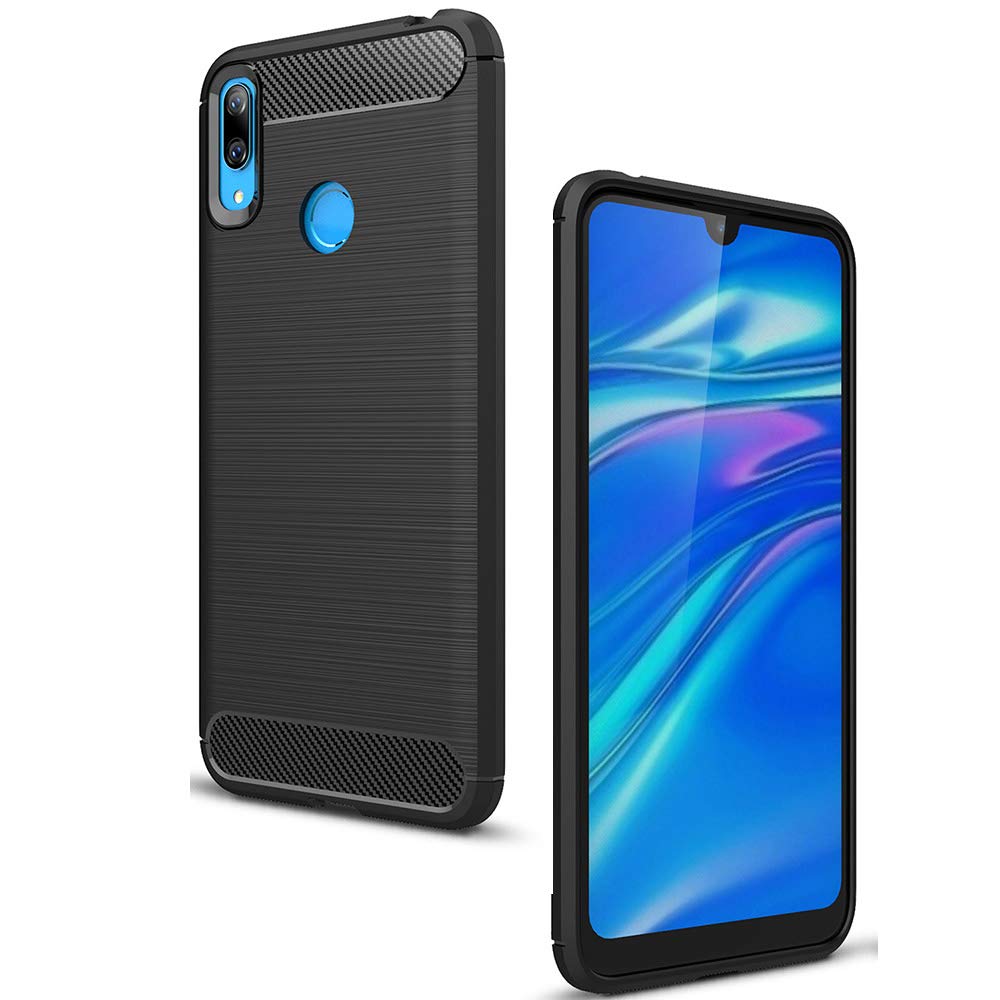 Θήκη Σιλικόνης Carbon Look Για Huawei P Smart Z / Honor 9X / Y9 Prime 2019 –Μαύρο Θήκες Smartphone