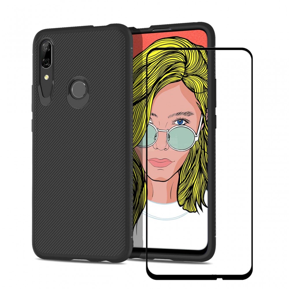 Huawei P Smart Z / Honor 9X / Y9 Prime 2019 3D Full Face Προστατευτικό Οθόνης Αντιχαρακτικό Γυαλί –Μαύρο Προστασία οθόνης