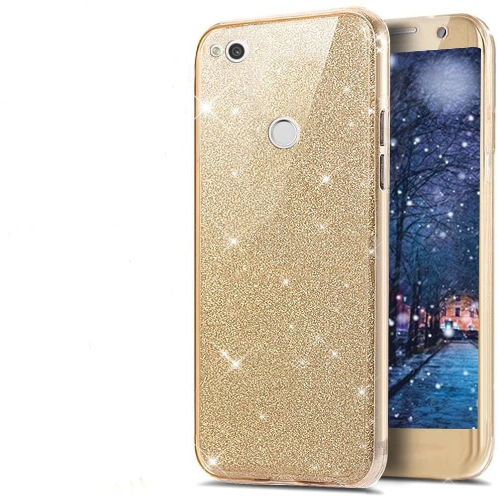 Θήκη Huawei P10 Lite Forcell Glitter Shine Cover Hard Case -Χρυσό Θήκες Smartphone