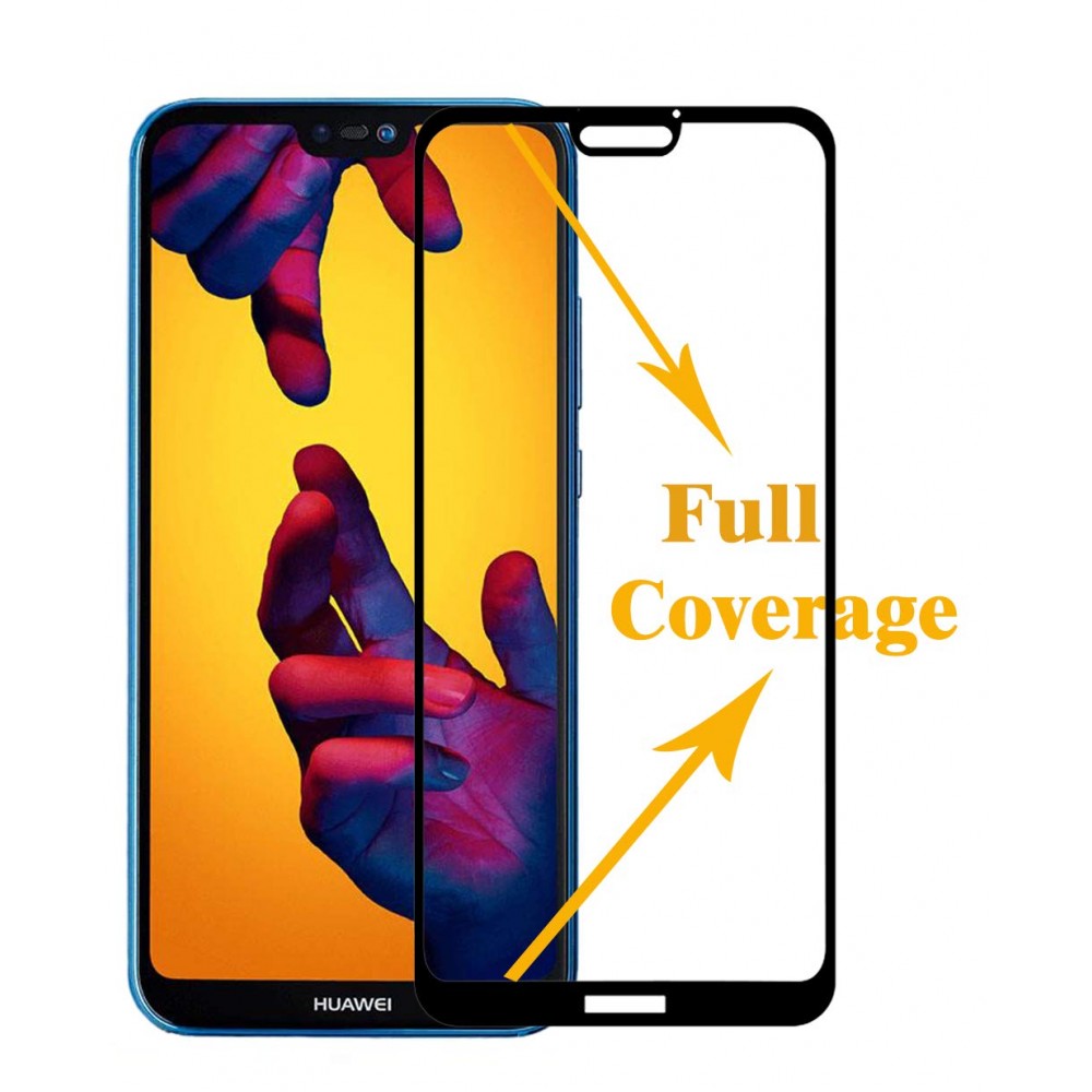 Huawei P20 Lite 3D Full Face Προστατευτικό Οθόνης Αντιχαρακτικό Γυαλί –Μαύρο Προστασία οθόνης