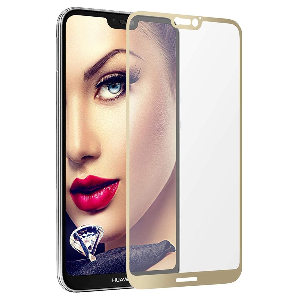 Huawei P20 Lite 3D Full Face Προστατευτικό Οθόνης Αντιχαρακτικό Γυαλί –Χρυσό Προστασία οθόνης