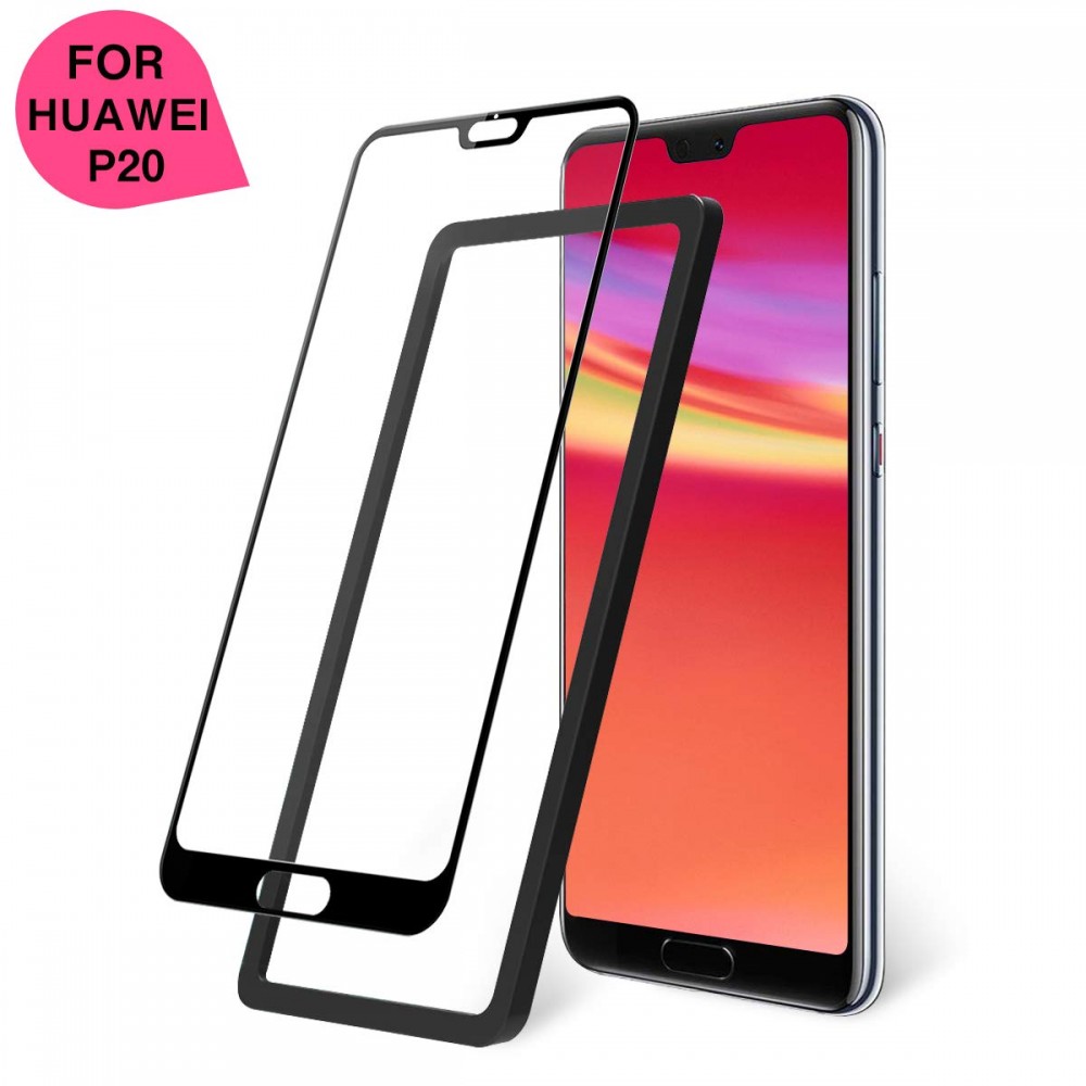 Huawei P20 3D Full Face Προστατευτικό Οθόνης Αντιχαρακτικό Γυαλί –Μαύρο Προστασία οθόνης