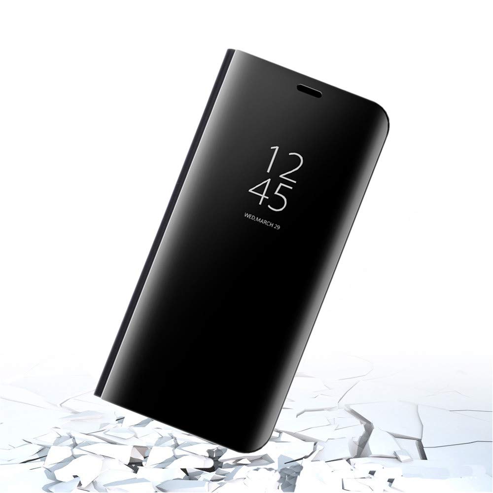 Θήκη Huawei P20 Lite Mistars Mirror Clear View Standing Cover - Black  Θήκες Smartphone