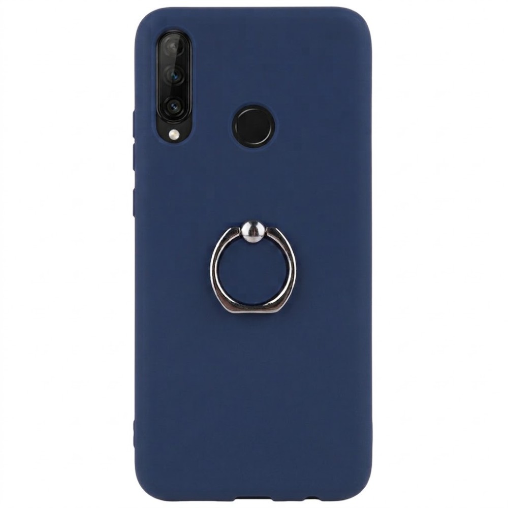 Θήκη Huawei P30 Lite από σκληρό πολυανθρακικό πλαστικό (PC) με stand  -Μπλε Θήκες Smartphone
