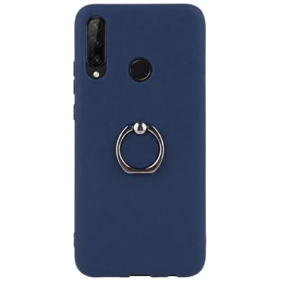 Θήκη Huawei P30 Lite από σκληρό πολυανθρακικό πλαστικό (PC) με stand  -Μπλε