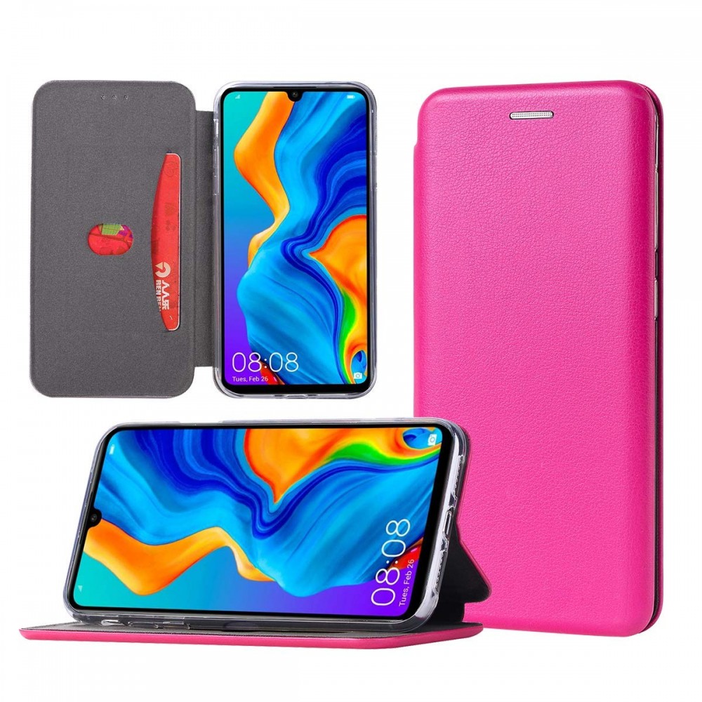 Θήκη Samsung Galaxy A71 Soft TPU&PU Leather Flip Βιβλίο Smart Magnet Elegance -Ροζ Θήκες Smartphone