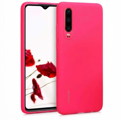 Θήκη Huawei P30 Σιλικόνης Slim Fit -Φούξια