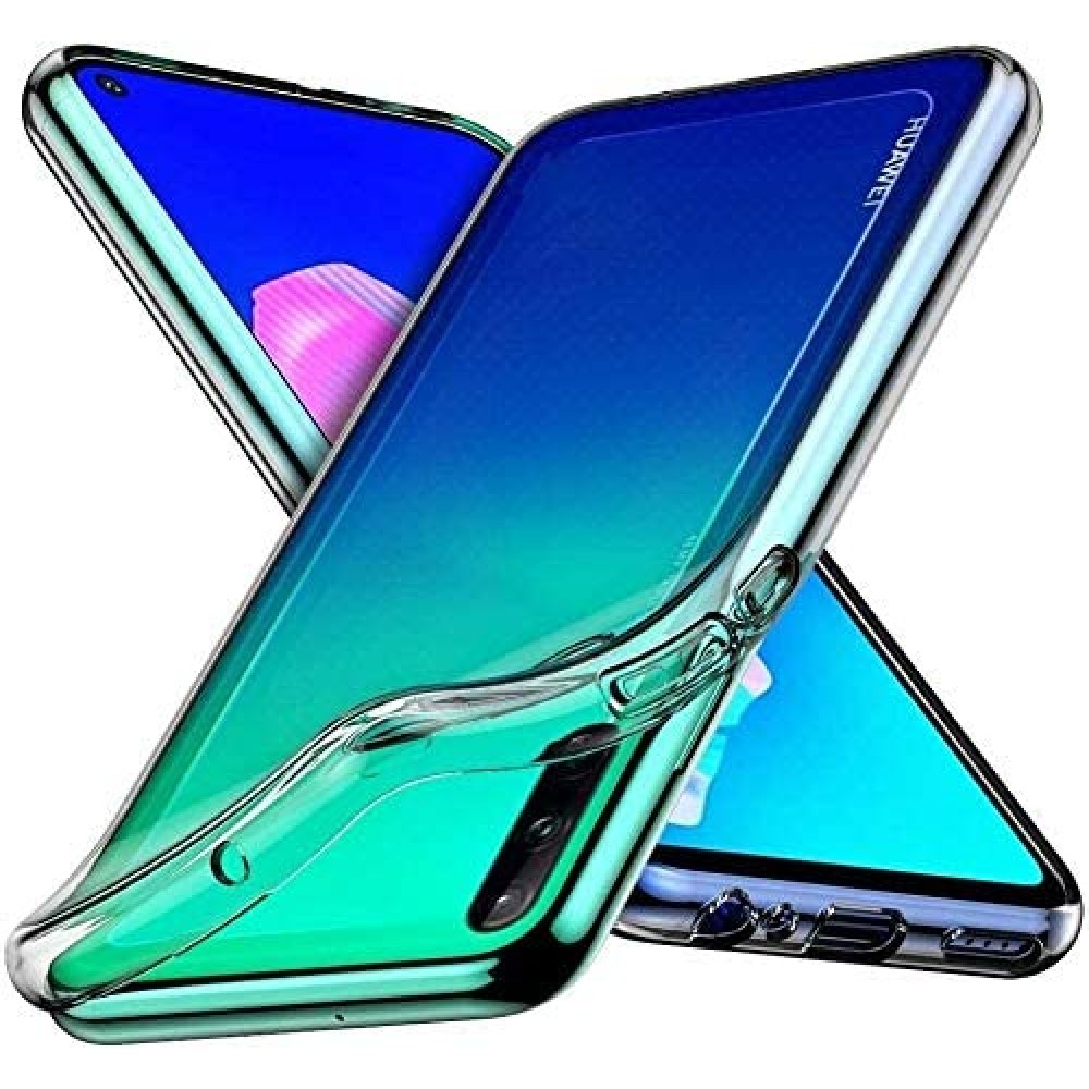 Θήκη Huawei P40 Lite E / Y7P 2020 / Honor 9C Slim Fit Liquid Silicone -Clear Θήκες Smartphone