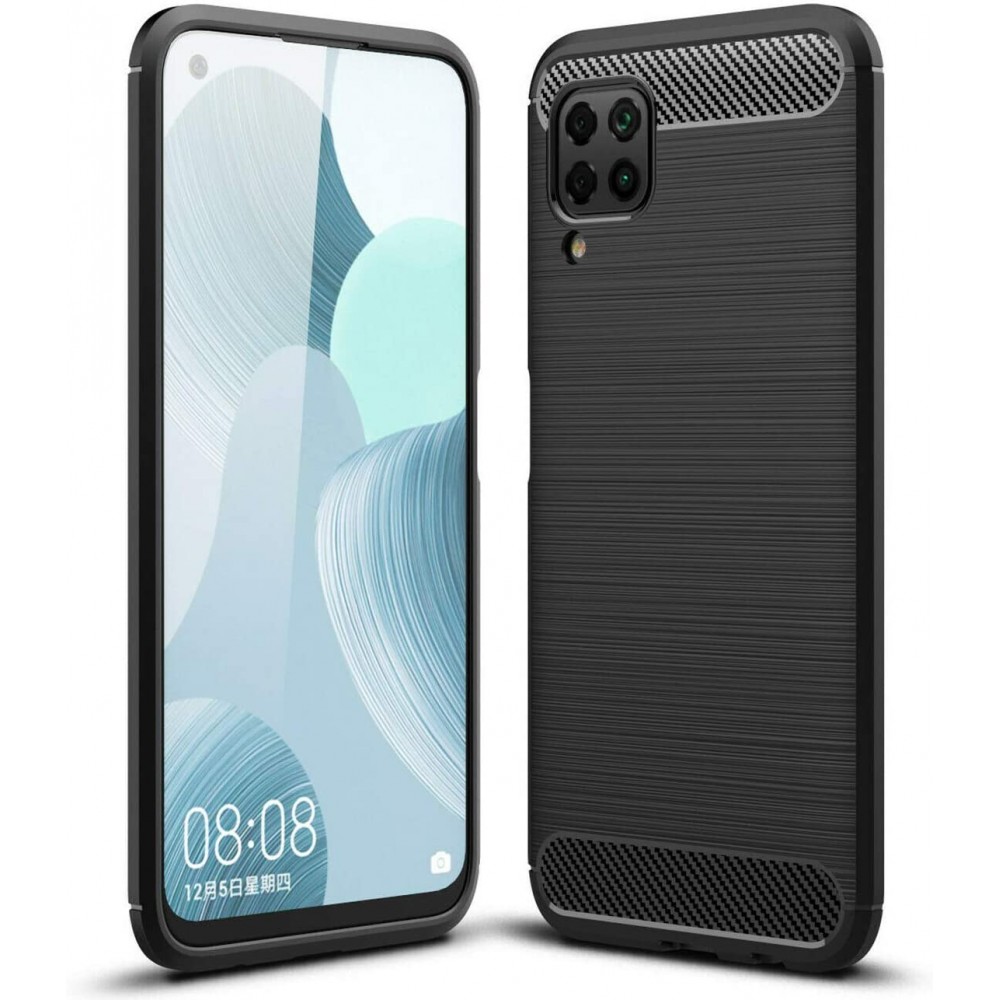 Θήκη Σιλικόνης Carbon Look Για Huawei P40 Lite –Μαύρο Θήκες Smartphone
