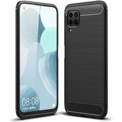 Θήκη Σιλικόνης Carbon Look Για Huawei P40 Lite –Μαύρο