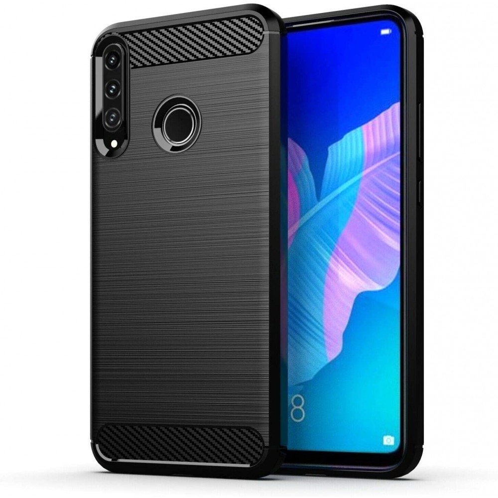 Θήκη Σιλικόνης Carbon Look Για Huawei P40 Lite E / Y7P 2020 / Honor 9C –Μαύρο Θήκες Smartphone