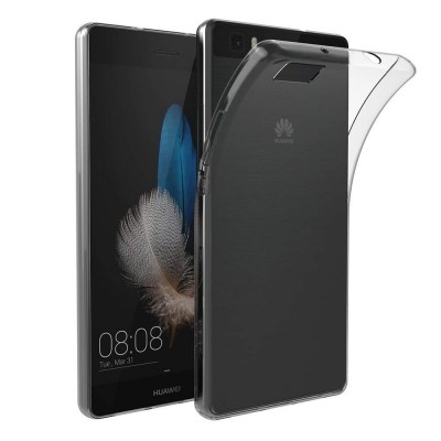 Θήκη Huawei P8 Lite Ultra Slim 0.5mm Σιλικόνης Διάφανη