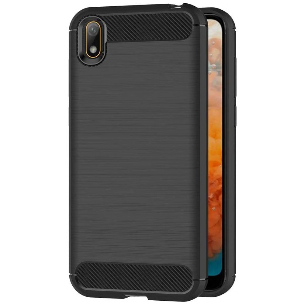 Θήκη Σιλικόνης Carbon Look Για Huawei Y5 2019 / Honor 8s –Μαύρο Θήκες Smartphone