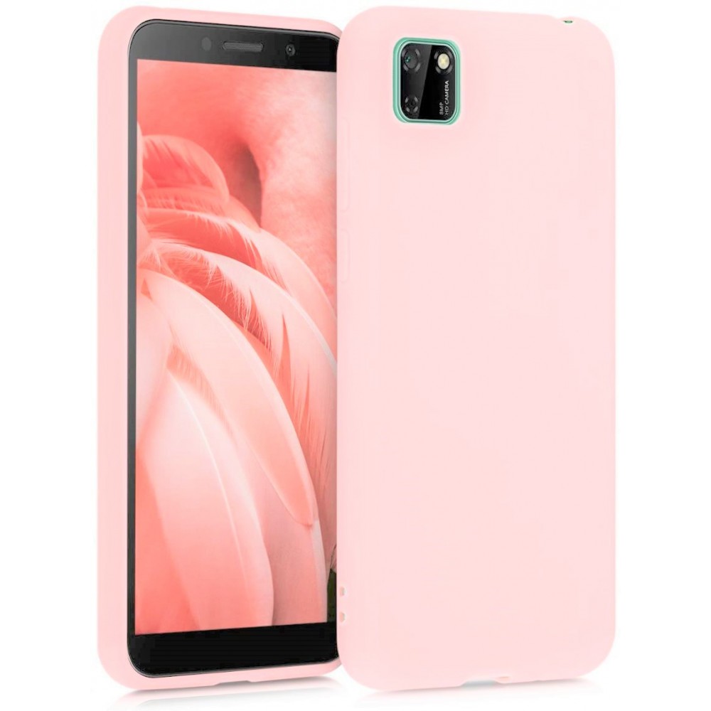 Θήκη Σιλικόνης Slim Fit Για Huawei Y5P 2020 –Ροζ Nude Θήκες Smartphone