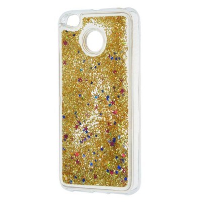 Θήκη Huawei Y6 2018 Forcell Liquid Glitter Sand & Stars TPU -Gold