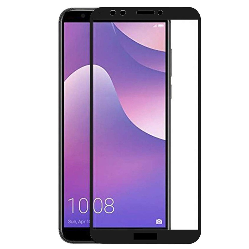 Huawei Y7 Prime 2018 3D Full Face Προστατευτικό Οθόνης Αντιχαρακτικό Γυαλί –Μαύρο Προστασία οθόνης