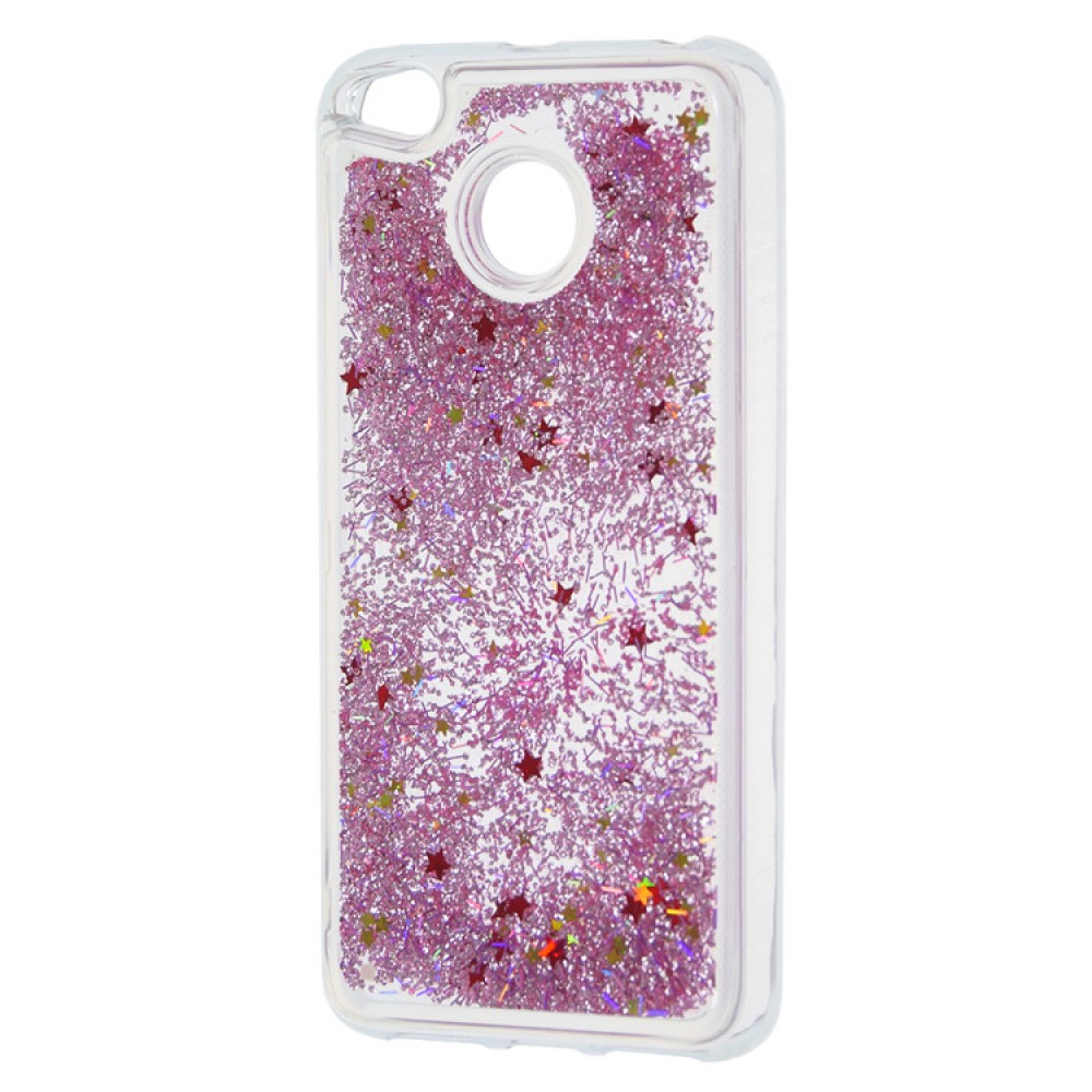 Θήκη Huawei Y6 2018 Forcell Liquid Glitter Sand & Stars TPU -Pink Θήκες Smartphone