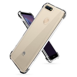 Θήκη Huawei Y7 / Y7 Prime 2018 Anti Shock 0.5mm -Διάφανη/Clear Θήκες Smartphone