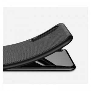 iPAKY Huawei P20 Lite Carbon fiber Armor Case Black Θήκες Smartphone