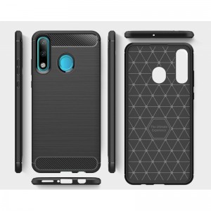 Θήκη Σιλικόνης Carbon Look Για Huawei P30 Lite –Μαύρο Θήκες Smartphone