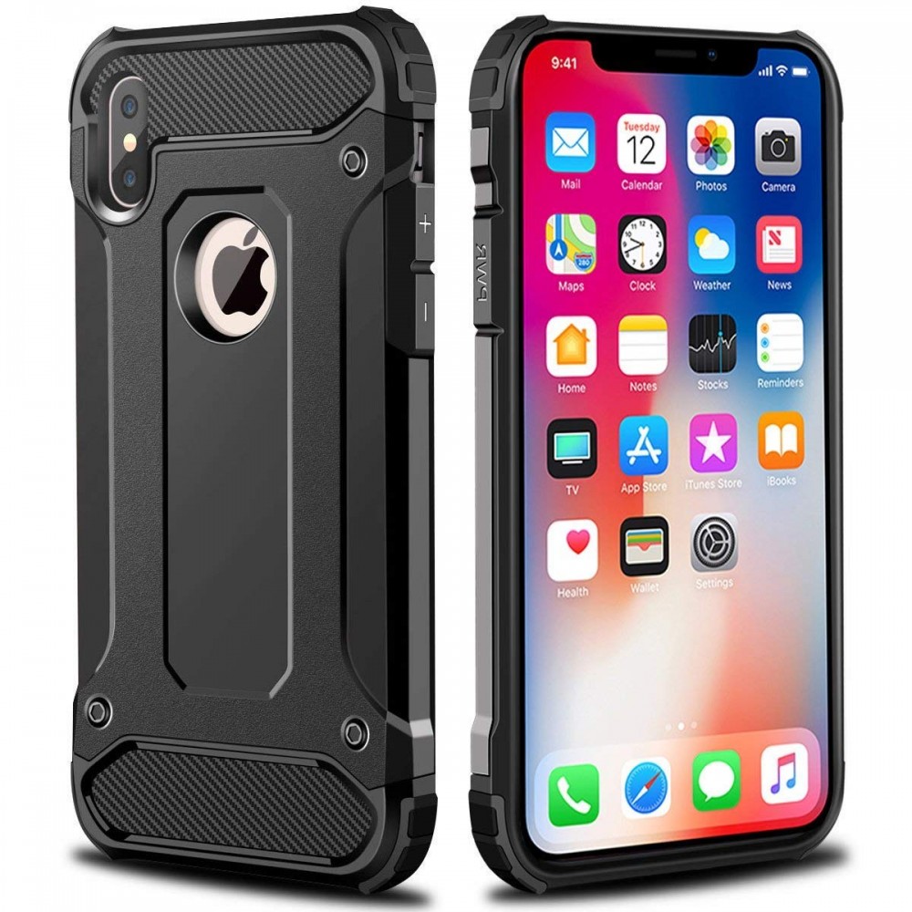 Θήκη iPhone XS Max Terrapin Impact Shock Ανθεκτική -Black Θήκες iPhone