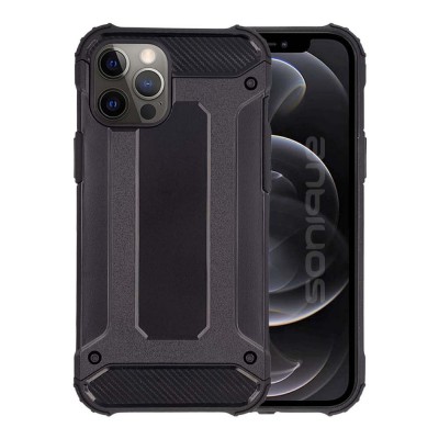 Θήκη iPhone 12 Pro Max Terrapin Armor Με Carbon Design –Μαύρο