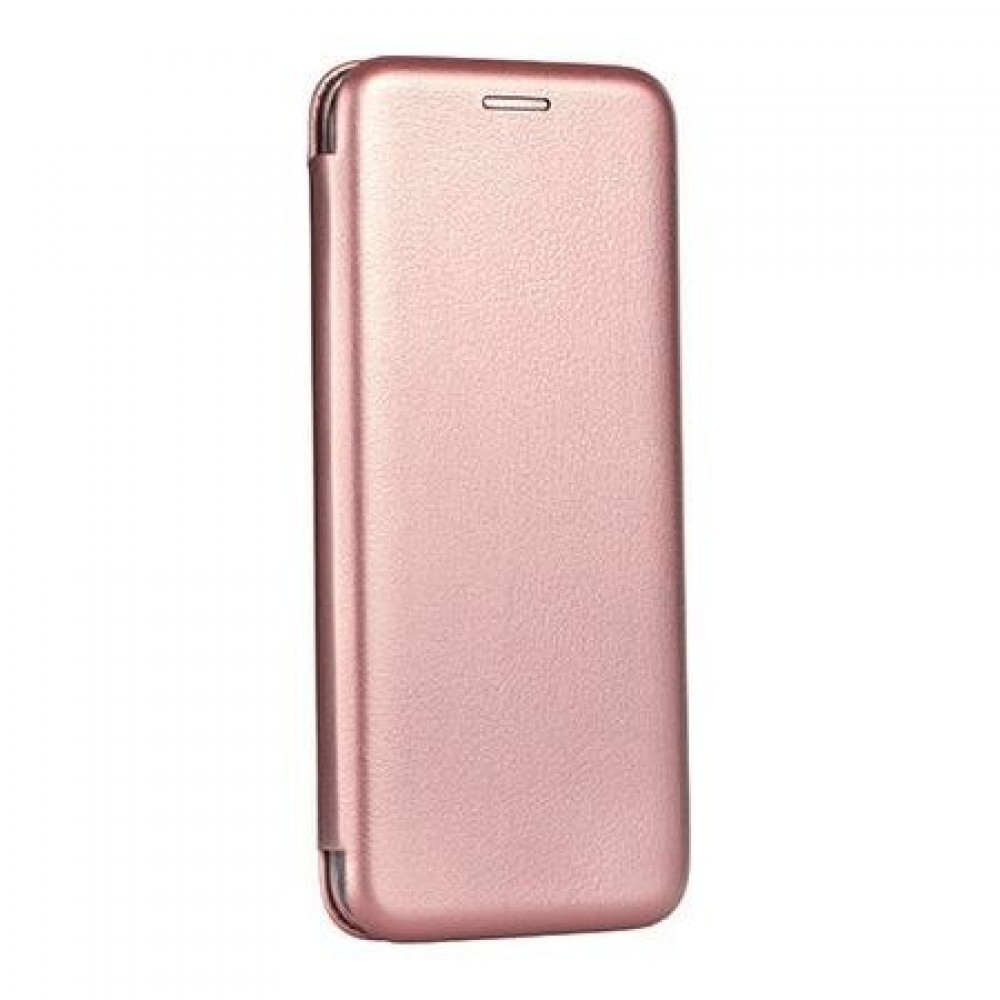 Θήκη iPhone 12 Pro Max Soft TPU&PU Leather Flip Βιβλίο Smart Magnet Elegance -Rose Gold Θήκες iPhone 12 Pro Max