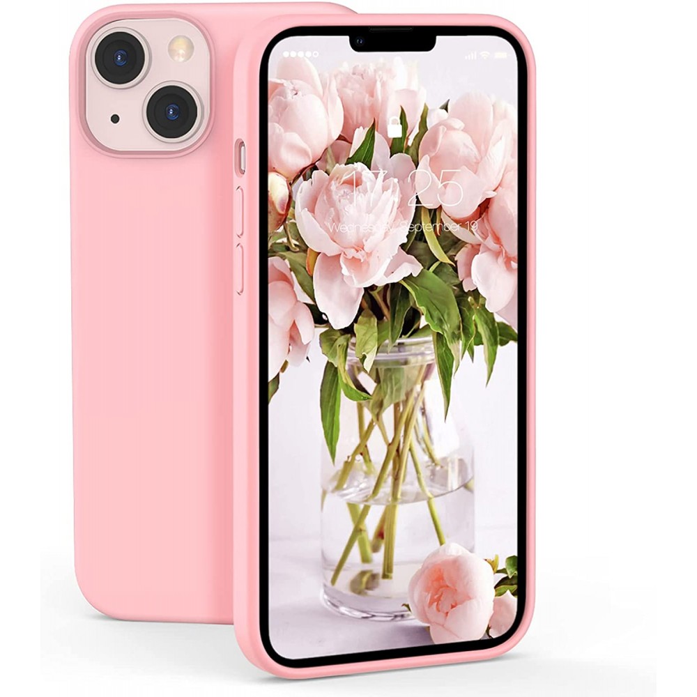 Θήκη Σιλικόνης Slim Fit Για iPhone 13 –Ροζ Θήκες iPhone