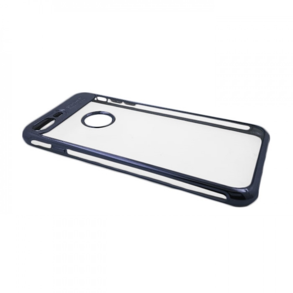 Θήκη iPhone 7 / 8 Plus Σιλικόνης Διάφανη Auto Focus Tpu-Σκούρο Μπλε Θήκες iPhone