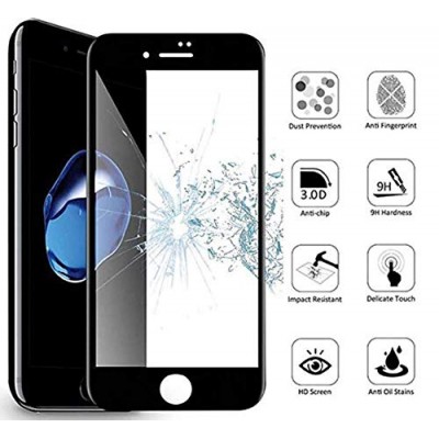iPhone 6/ 6s Plus 5D Full Glue Full Face Black Αντιχαρακτικό Γυαλί 9H Tempered Glass