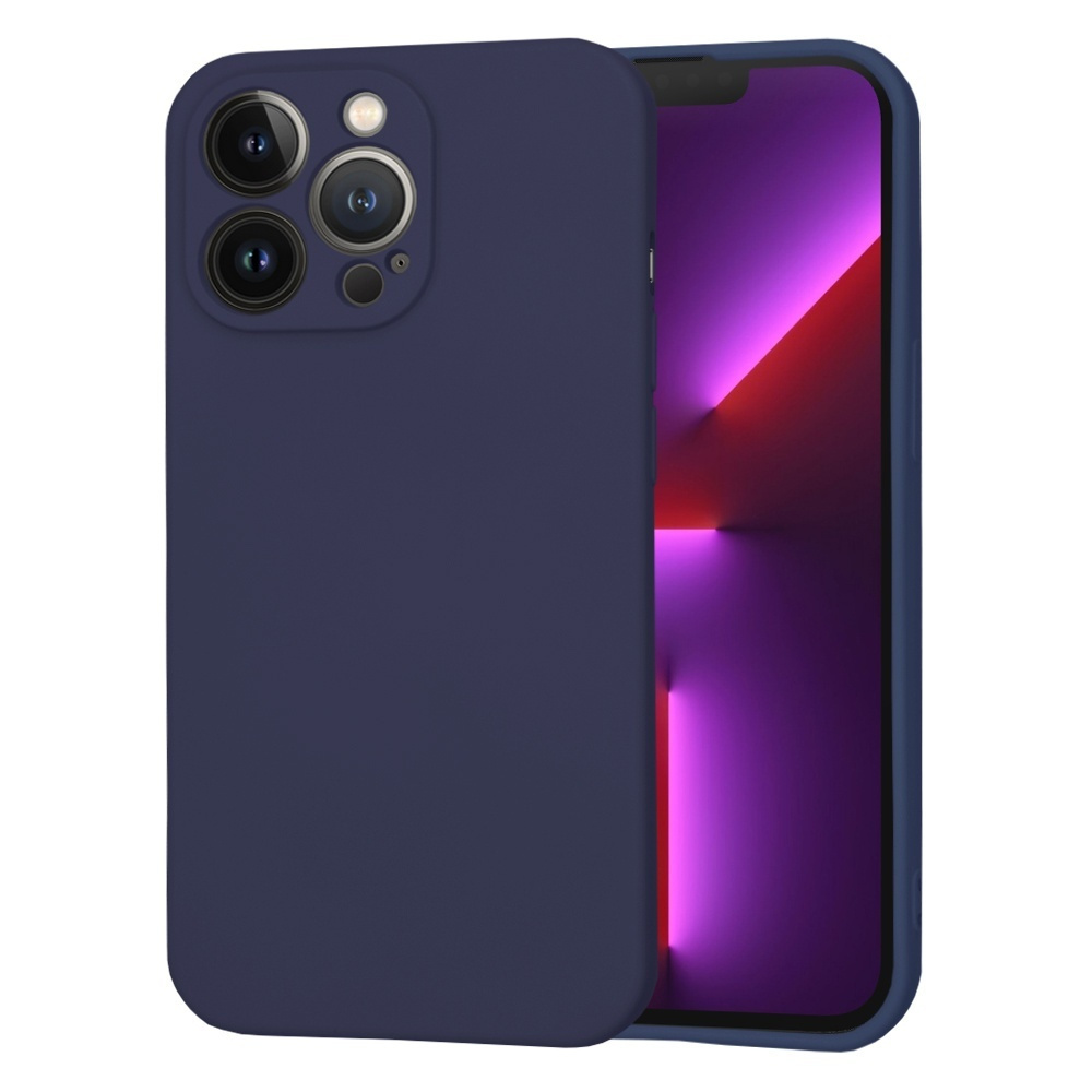 Θήκη Σιλικόνης Slim Fit Για iPhone 13 Pro –Σκούρο Μπλε Θήκες iPhone