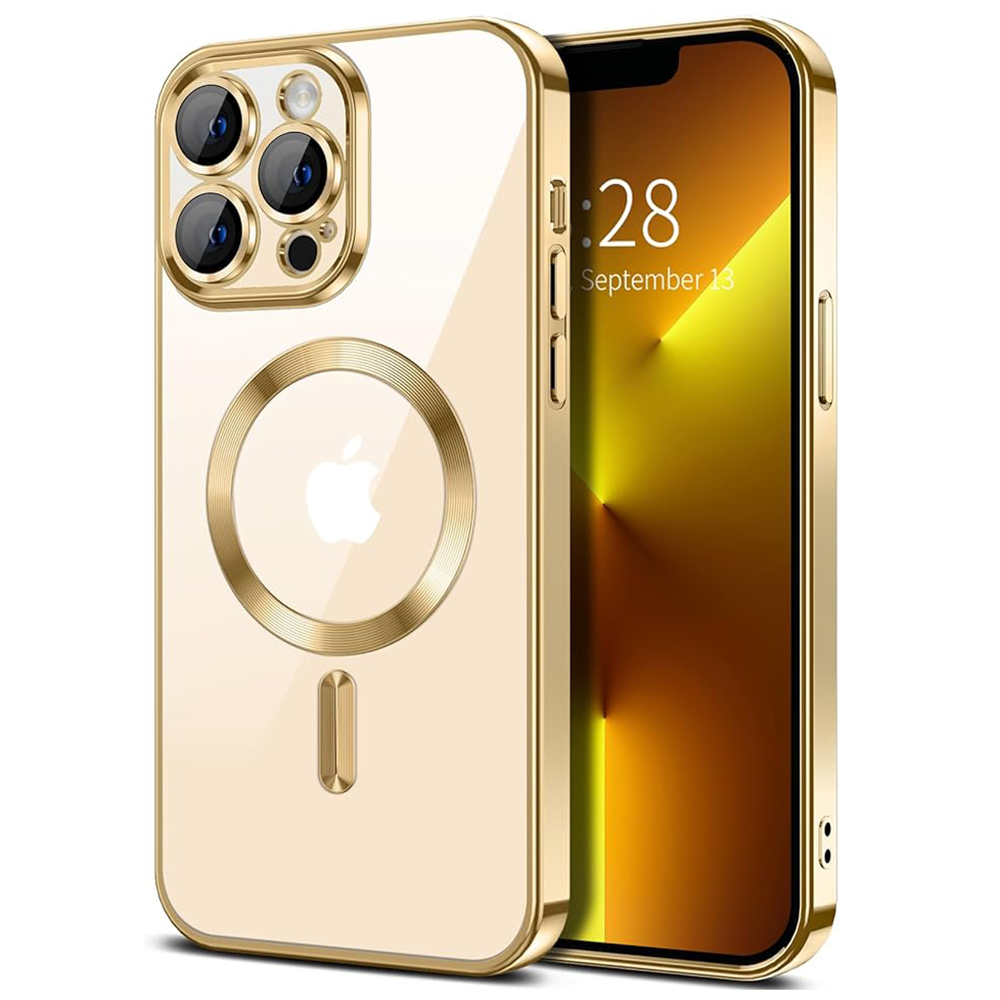 Θήκη iPhone 12 / 12 Pro Back Cover Electro Magsafe -Χρυσό Θήκες iPhone